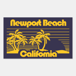 Newport Beach California Rectangular Sticker