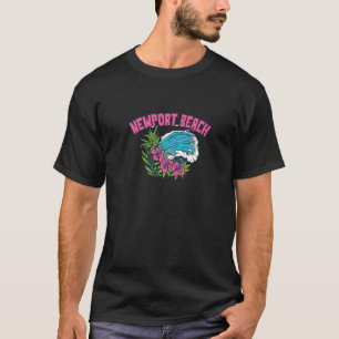 Newport Beach California Summer Ca Tropical Us Cit T-Shirt
