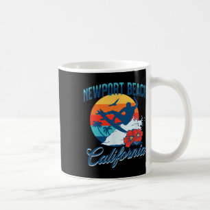 Newport Beach California Surf Summer Vacation Vint Coffee Mug