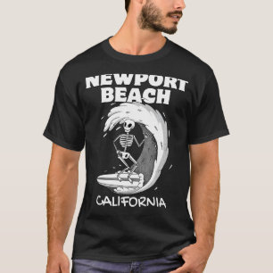 NEWPORT BEACH CALIFORNIA Surf Vintage Retro Surfin T-Shirt