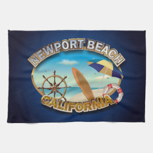 Newport Beach, California Tea Towel