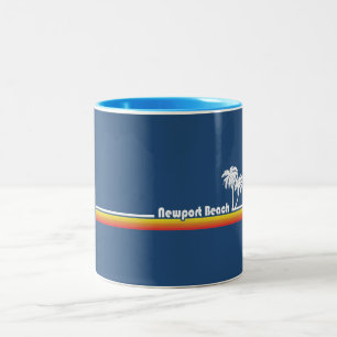 Newport Beach California Two-Tone Coffee Mug
