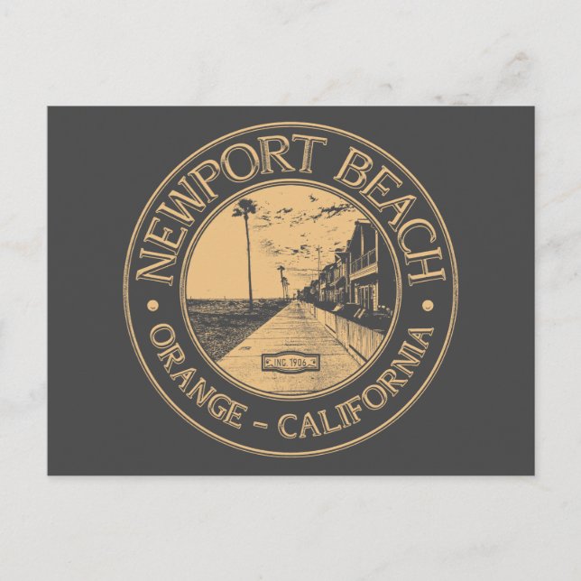 NEWPORT BEACH - ORANGE CALIFORNIA POSTCARD (Front)