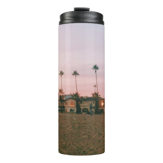 Newport Beach Pastel Sunset Thermal Tumbler (Front)