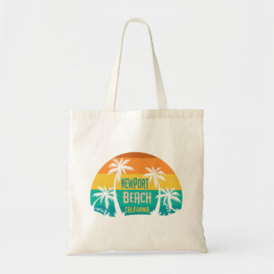 Newport Beach Retro Tote Bag