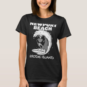 NEWPORT BEACH RHODE ISLAND Surf Retro Wave Vintage T-Shirt