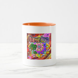 Newport Beach Tropical Friends Mug