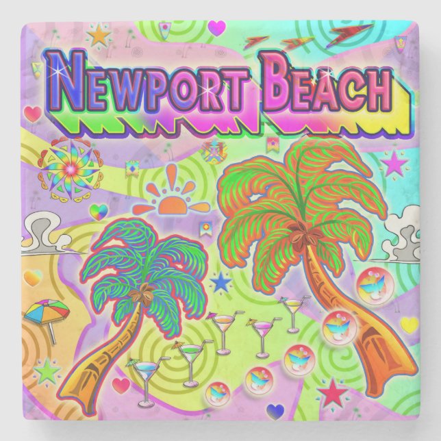 Newport Beach Vacation Target Coaster (Front)