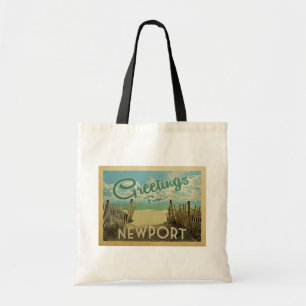 Newport Beach Vintage Travel Tote Bag