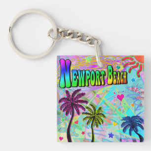 Newport Beach Vivid Romance Keychain