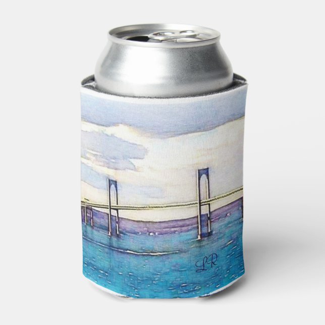 Newport Bridge monogram can cooler with (Can Front)