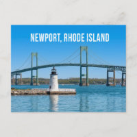 Newport Harbour Lighthouse Bridge Rhode Island RI