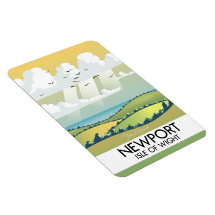 Newport Isle of Wight travel poster. Magnet