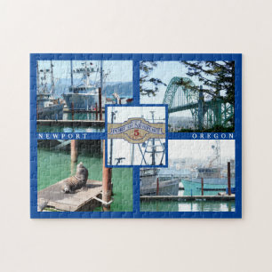 Newport Oregon Custom Photo Jigsaw Puzzle