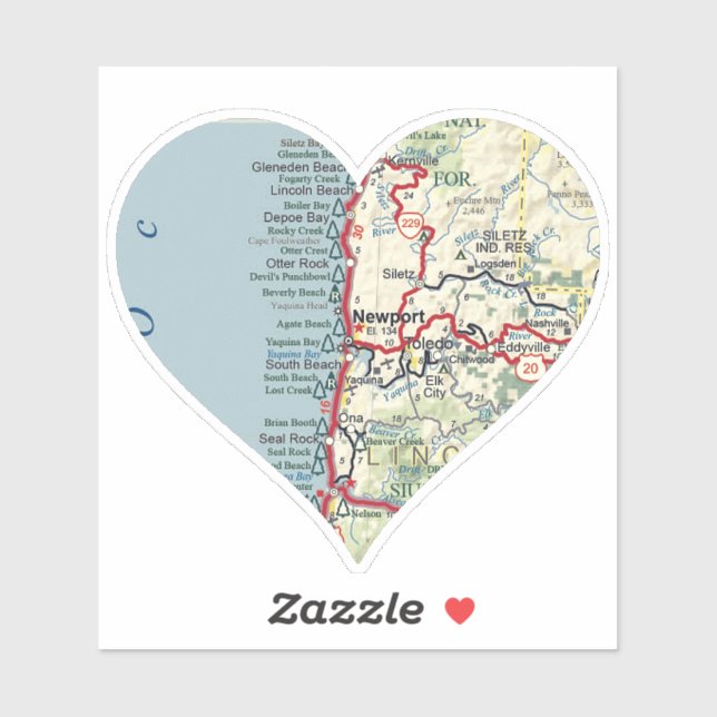 Newport Oregon Map (Sheet)