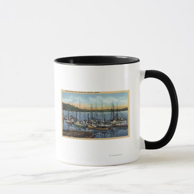 Newport, Oregon - Salmon Fishing Fleet in Yaquin Mug (Right)