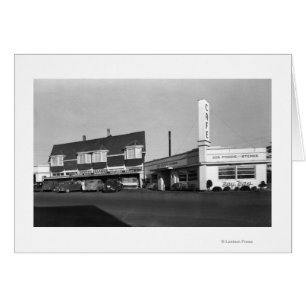 Newport, Oregon View of Bay Way Caf� Photograph