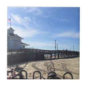 Newport Pier, Newport Beach, California Ceramic Tile
