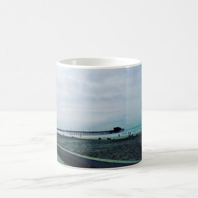 Newport Pier, Newport Beach, California Coffee Mug (Center)
