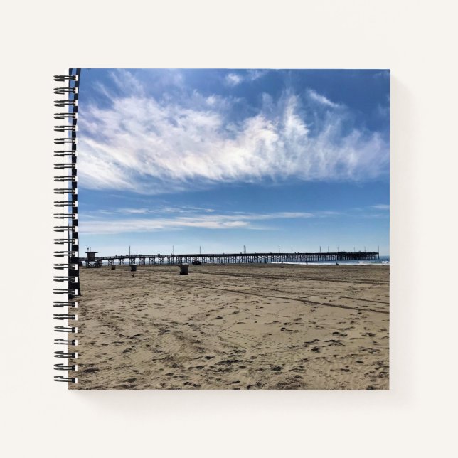 Newport Pier, Newport Beach, California Notebook (Front)