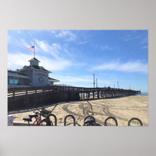 Newport Pier, Newport Beach, California Poster