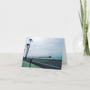 Newport Pier, Newport Beach, California Thank You Card