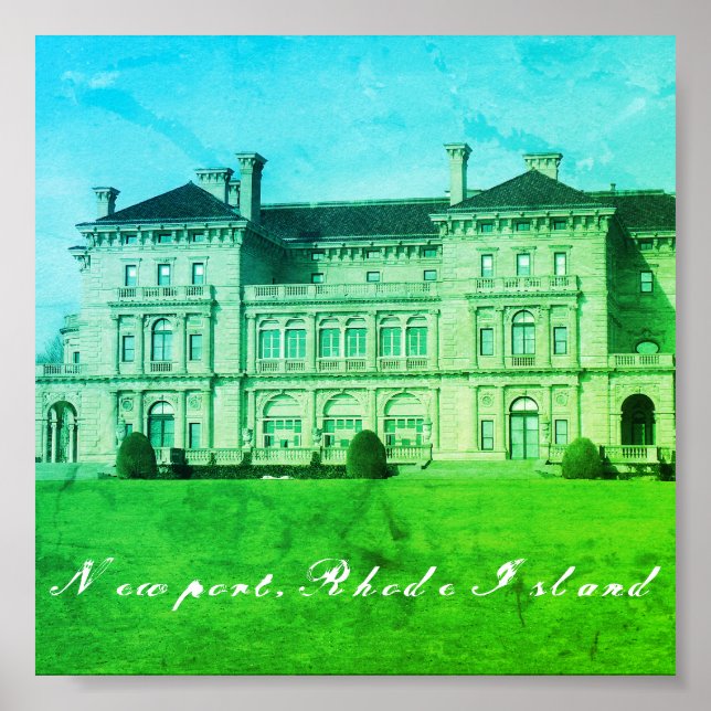 Newport, Rhode Island Beach Estate, Neo-Renaissane Poster (Front)