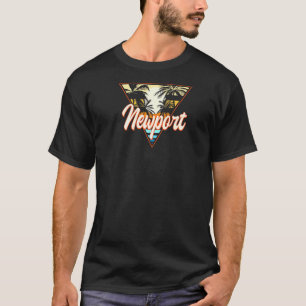 Newport Rhode Island Beach Ri Beach Bum Newporter T-Shirt