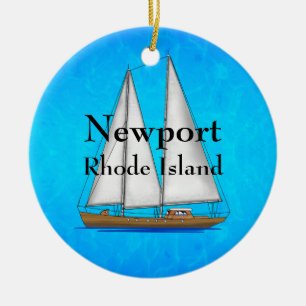 Newport Rhode Island Ceramic Ornament