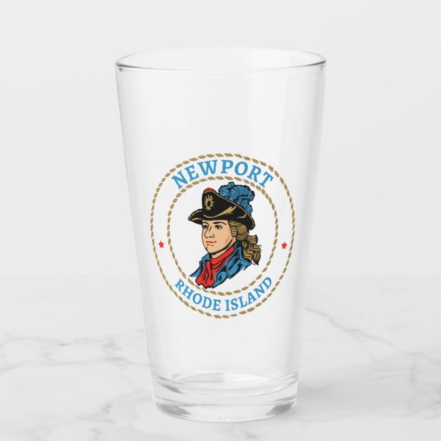 Newport Rhode Island Colonial Glass (Front)
