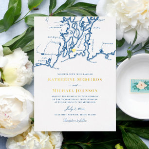 Newport Rhode Island Elegant Navy Blue Wedding