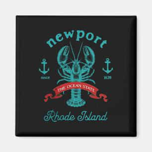 Newport Rhode Island Lobster Fishing Vacation Beac Magnet