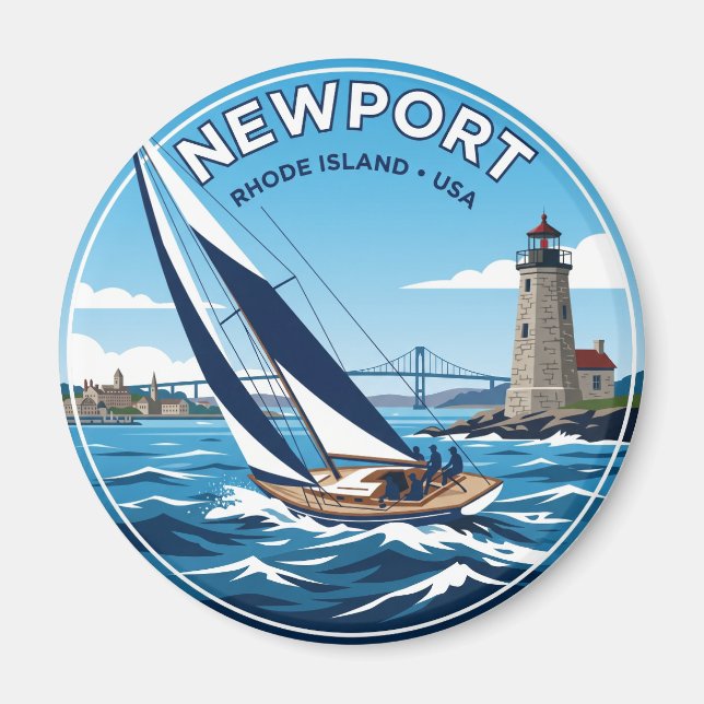 Newport Rhode Island Magnet (Front)