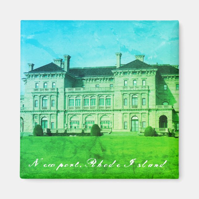 Newport, Rhode Island Ocean Estate Magnet (Front)