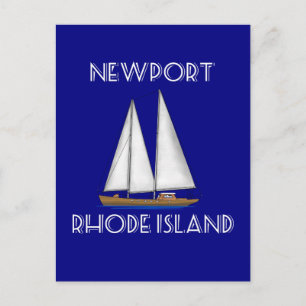 Newport Rhode Island Sailing Postcard