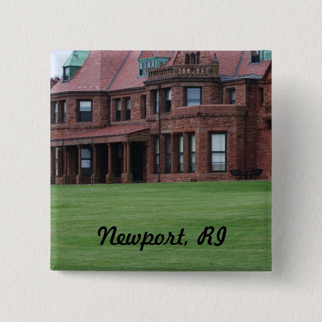 Newport, RI 15 Cm Square Badge (Front)