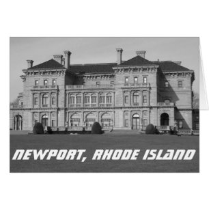 Newport, RI Ocean Estate, Gilded Age Greeting Card