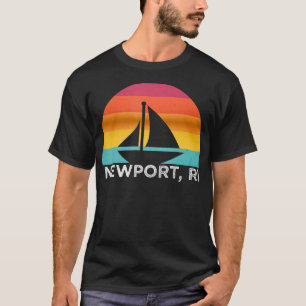 Newport RI Sailing Sunset Sailboat Souvenir T-Shirt