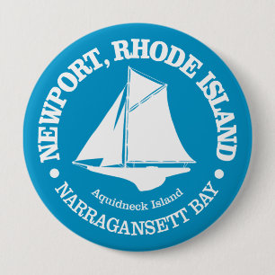 Newport RI (sloop) 10 Cm Round Badge