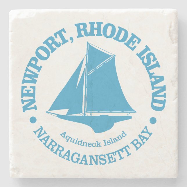 Newport RI (sloop) Stone Coaster (Front)