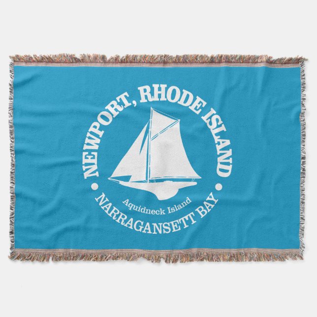 Newport RI (sloop) Throw Blanket (Front)