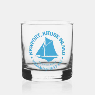 Newport RI (sloop) Whiskey Glass
