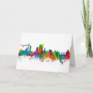 Newport Wales Skyline Card