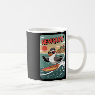 Newquay Beach Vibes, Fun Retro Sunset And Surfing Coffee Mug