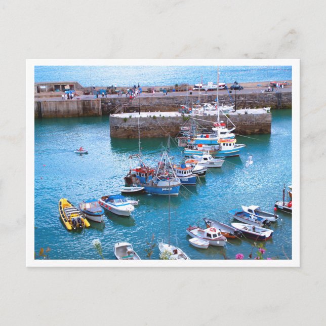 Newquay Boats Postcard (Front)