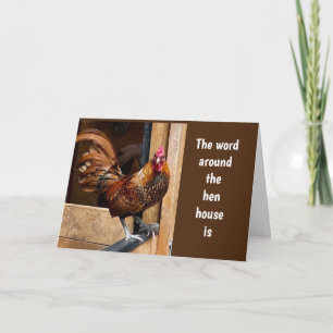 NEWS AROUND HEN HOUSE IS IT'S "HAPPY 40th" Card