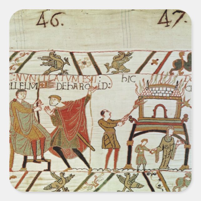 News concerning Harold  being brought to Square Sticker (Front)
