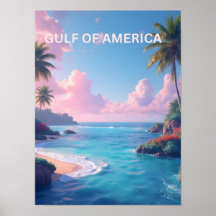 News gulf of america in pastels poster