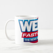 News Makeup, Weekly Fast Forward Logo Coffee Mug (Left)