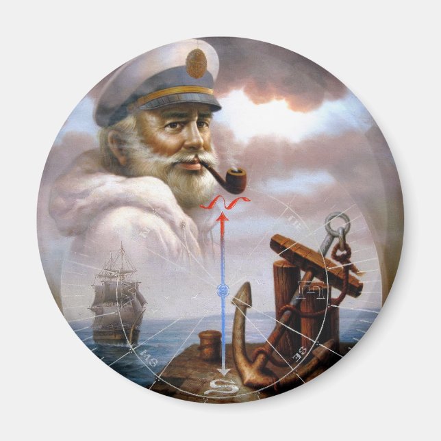 NEWS & Map Captain 7 or Sea Captain Magnet (Front)